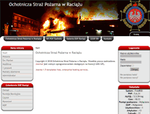 Tablet Screenshot of osp-raciaz.tuchola.pl